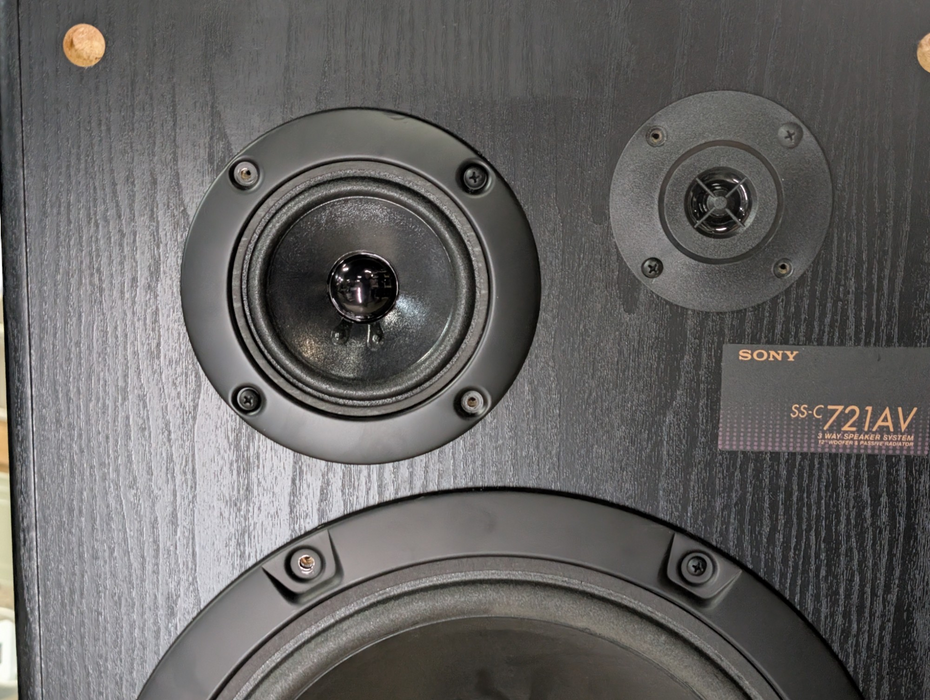 SONY SS-C721AV vintage 4-way floor-standing tower speakers PLEASE READ