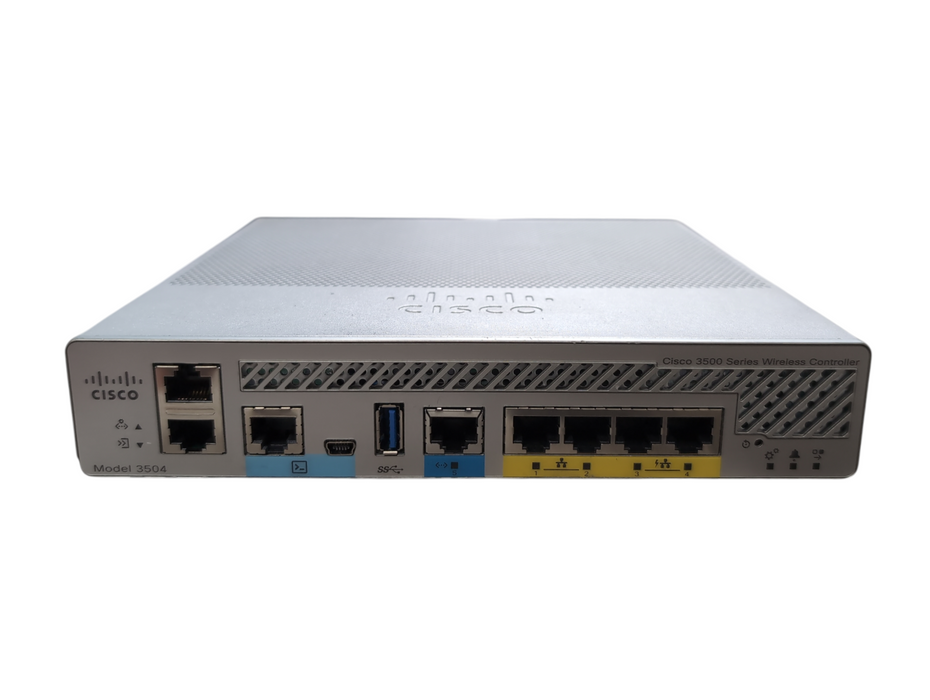 Cisco Aironet 3504 4-Port Gigabit Ethernet Wireless LAN Controller, No AC Adapte