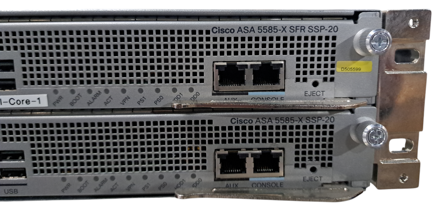 Cisco ASA 5585-X - 2X 1200W PSU - Untested