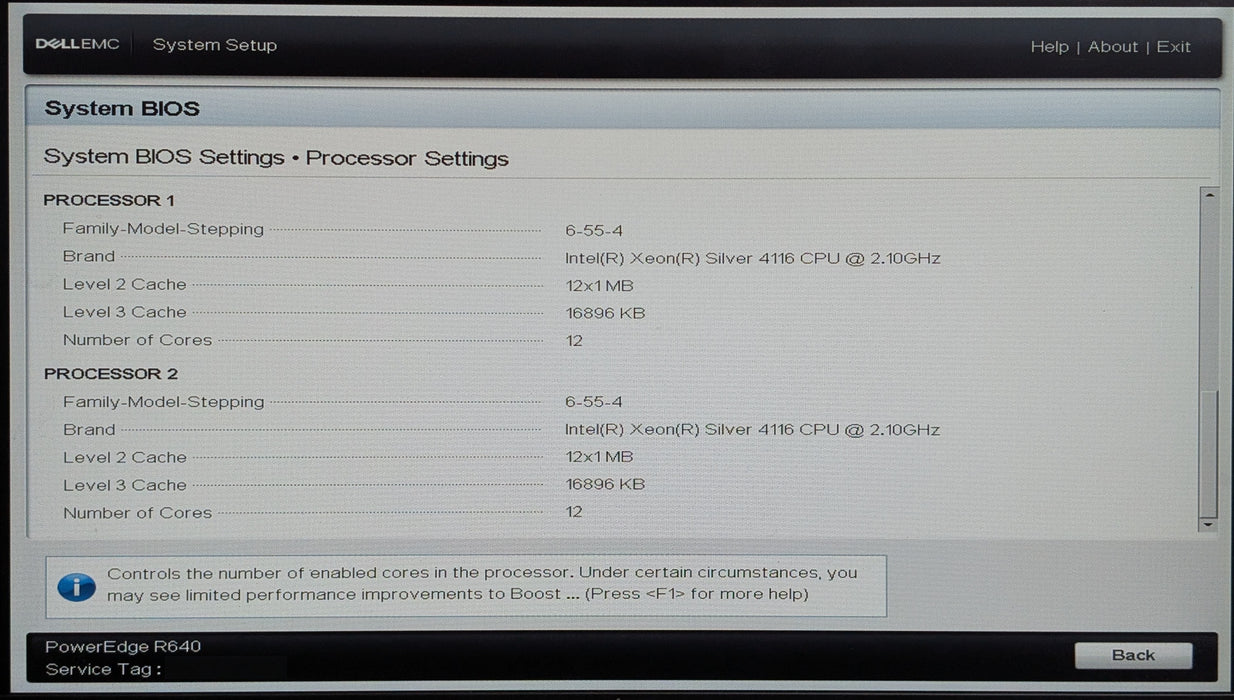 Dell PE R640 1U, 2x Xeon Silver 4116, 16GB DDR4, No RAID & HDD, 2x 750W