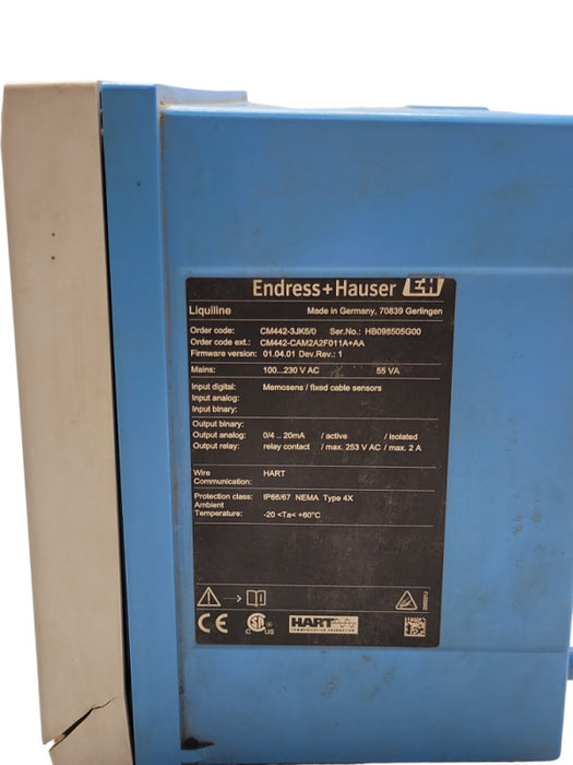endress hauser E-H CM442-CAM2A2F011A+AA Transmitter, READ _