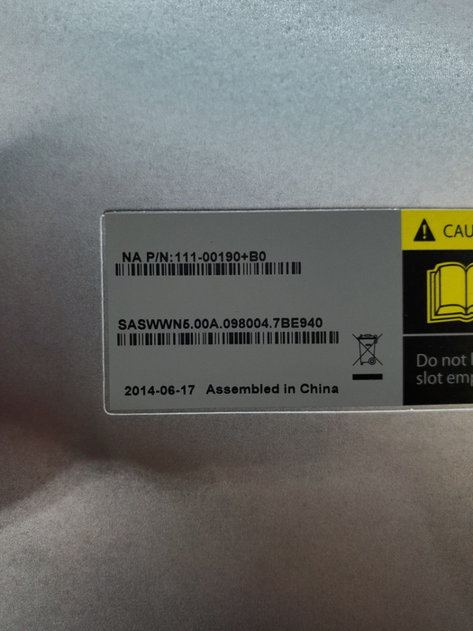 NetApp NAJ-1001 24-Bay w/ 2x IOM6 111-000190+B0 - NO HDDs