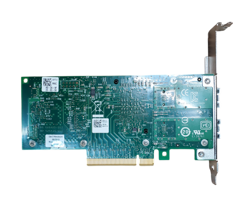 Dell 0XYT17 Intel X520-DA2 Dual Port 10G SFP+ PCIe