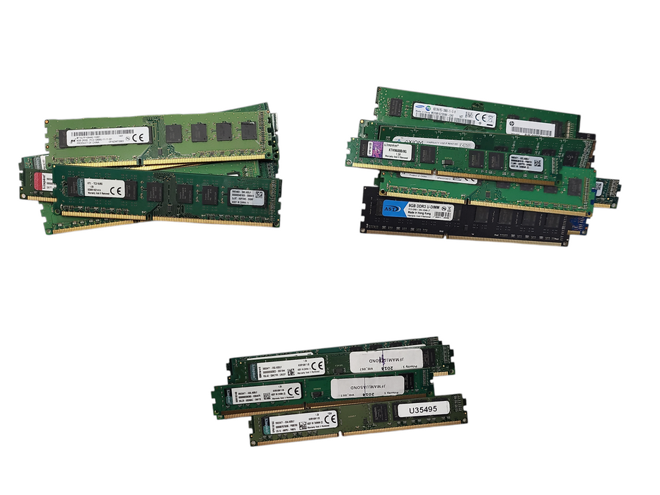 Lot of 25x Various Brands PC3/PC3L 8GB Desktop Memory