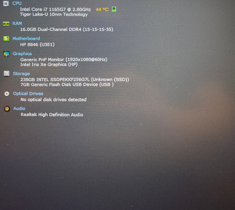 HP ZBook Firefly 15.6" G8 Core i7-1165G7 2.80GHz 16GB RAM 256GB SSD
