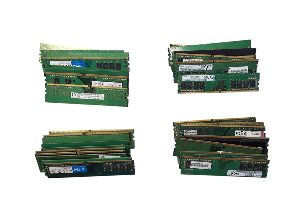Lot of 40x Various Brands DDR4 8GB Desktop Memory