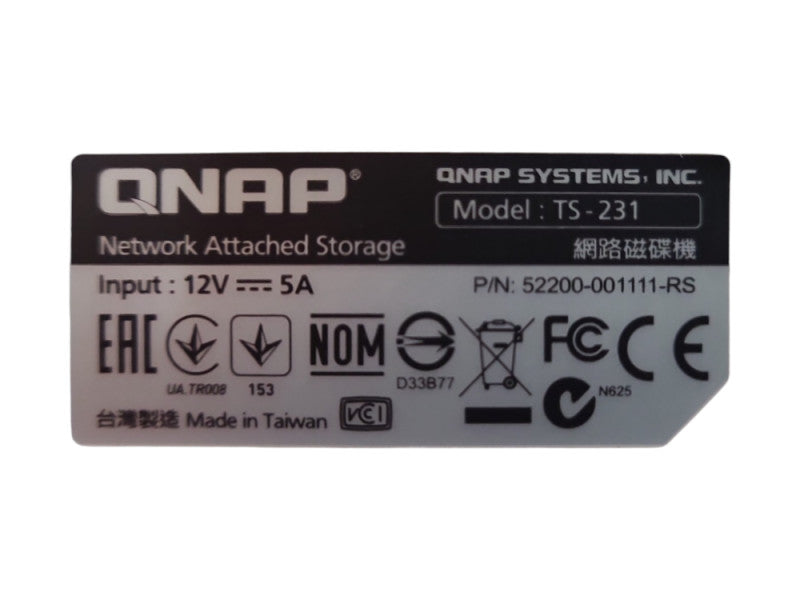 QNAP TS-231 2-Bay NAS Server w/ 2x 4TB 3.5\\"HDD