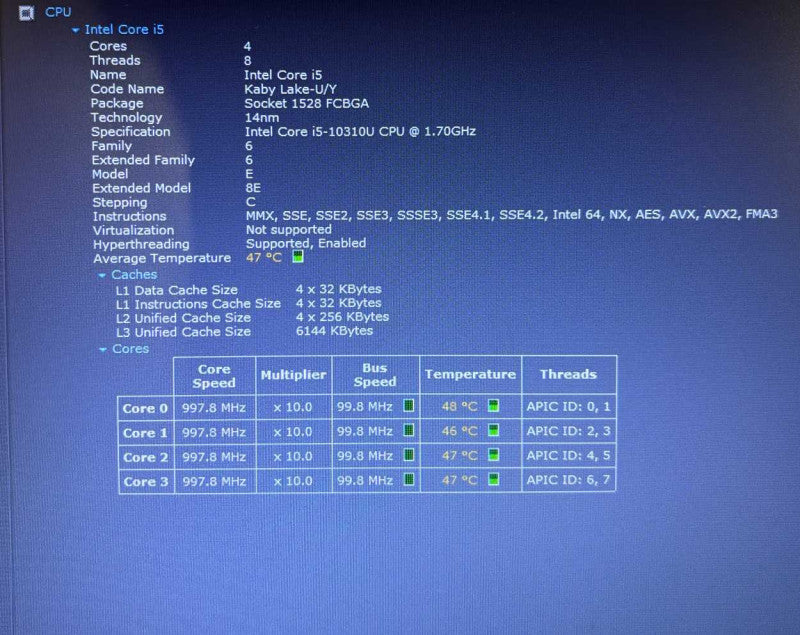 Dell Latitude 5510 i5-10310U@1.7GHz 16GB 256SSD Missing \\"Windows\\" Key READ!