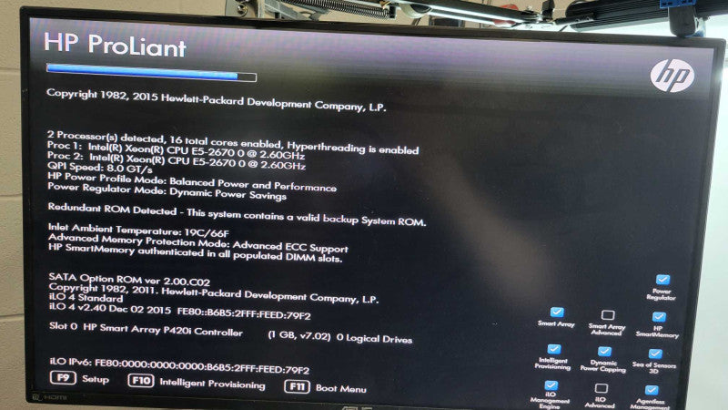 HP ProLiant DL380 Gen8 - 2x Xeon E5-2670 0 | 64GB RAM | NO HDD | P420i %