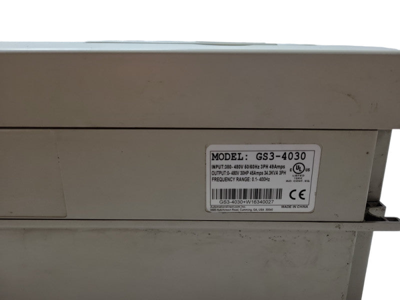 Automation Direct DURA PULSE GS3-4030 460 VAC 30HP, READ Q_