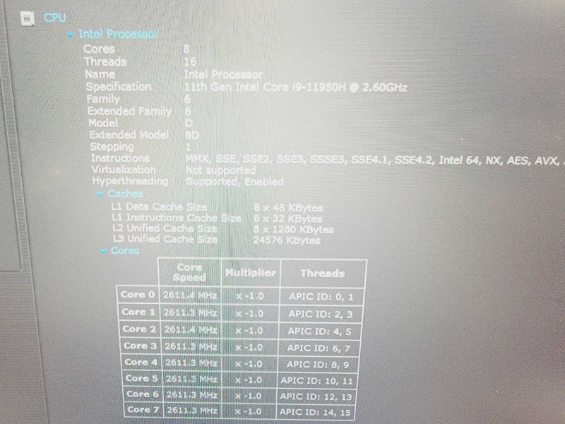 Dell Precision 7765 Core i9-11950H @ 2.6GHz 64GB Ram 1TB SSD [Read] ( Lap200