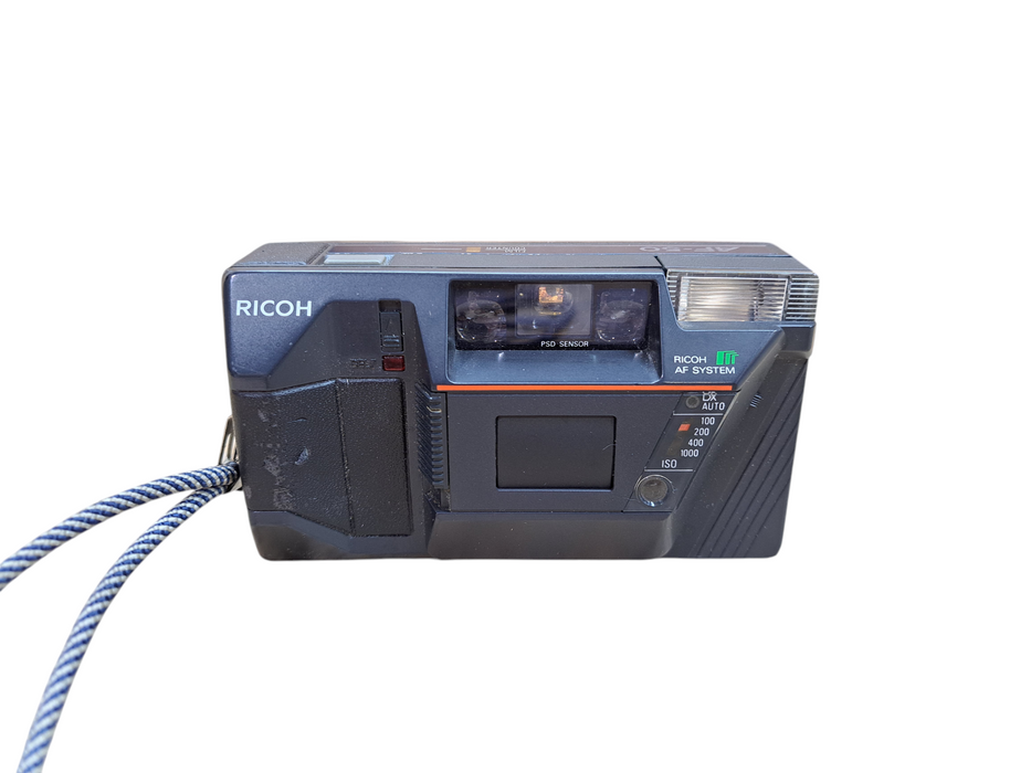 Vintage Ricoh AF-50 Black 3.5 35mm Analog Auto Focus Film Camera *PARTS*