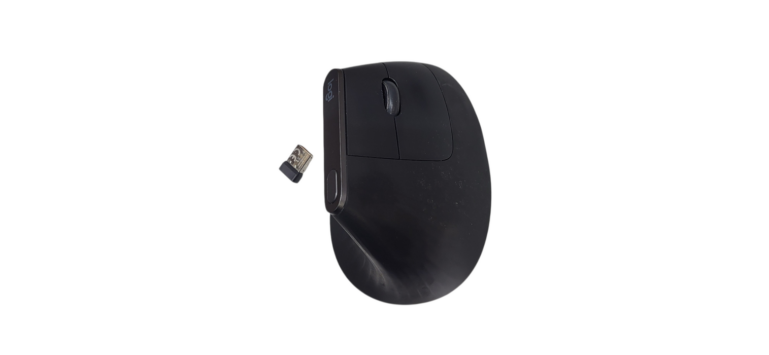 Logitech MX Vertical Ergonomic Wireless Mouse with Dongle & Bluetooth M-R0074