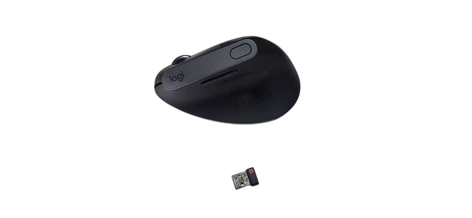 Logitech MX Vertical Ergonomic Wireless Mouse with Dongle & Bluetooth M-R0074