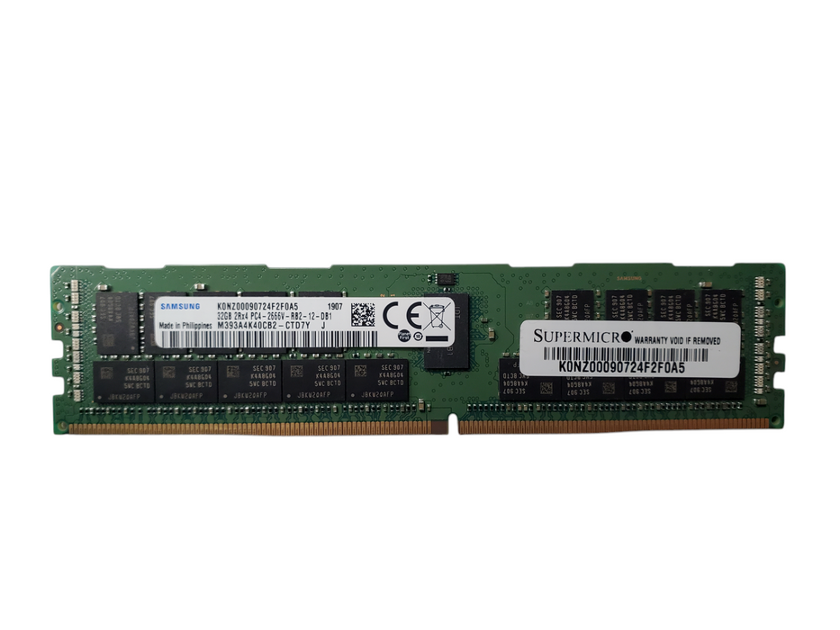 Lot 57x  Samsung 32GB 2Rx4 PC4-2666V-RB2-12-DB1 Server RAM - M393A4K40CB2