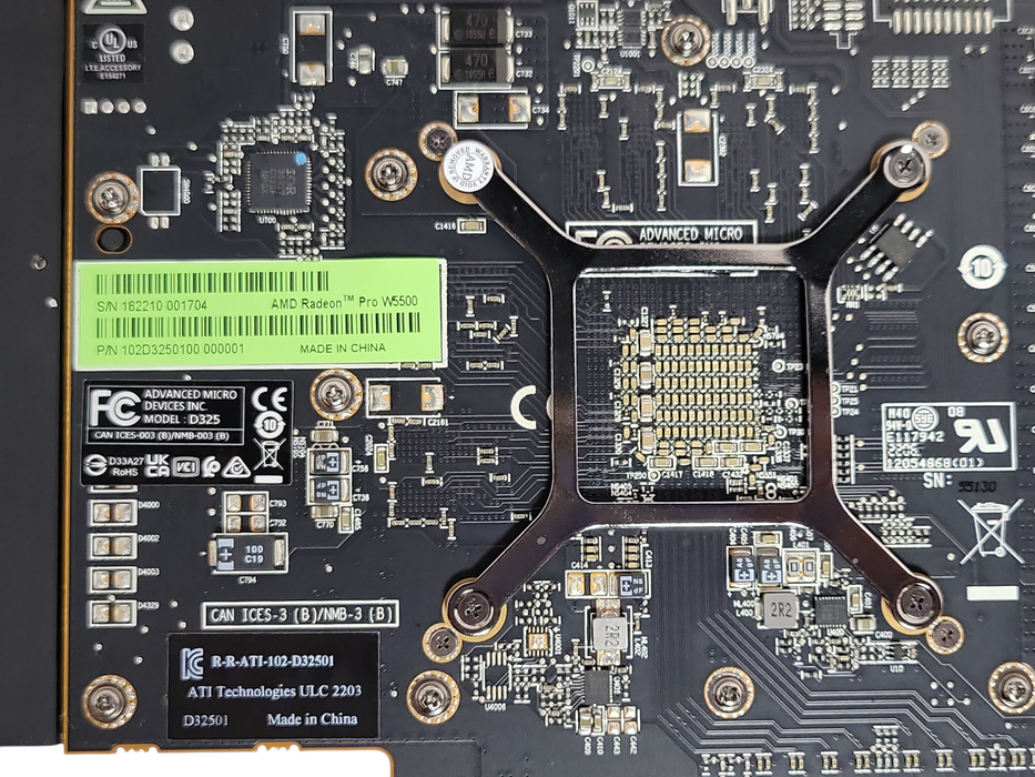 AMD Radeon Pro W5500 8GB GDDR6 Graphics Card, 4x DP Ports