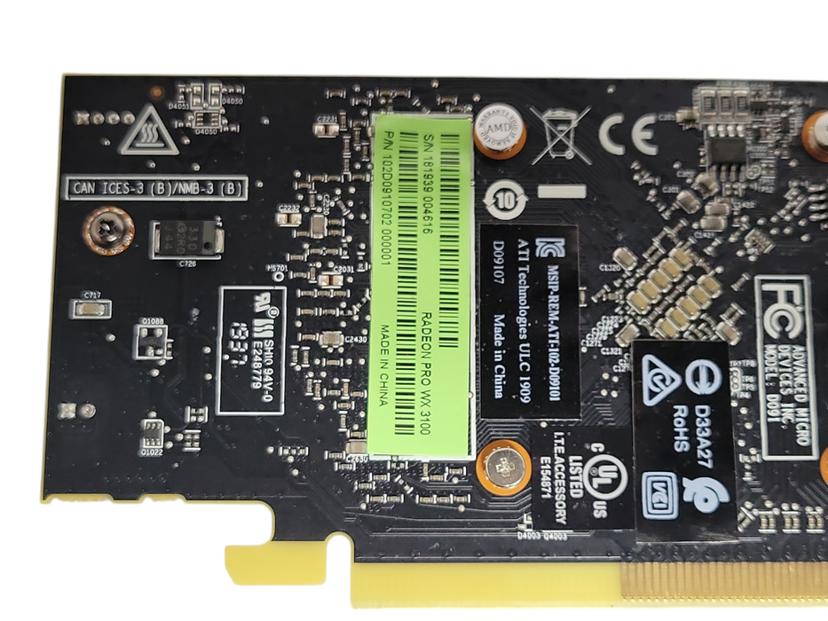 AMD Radeon Pro WX 3100 4GB GDDR5 Video Graphics Card (Full Length Bracket)