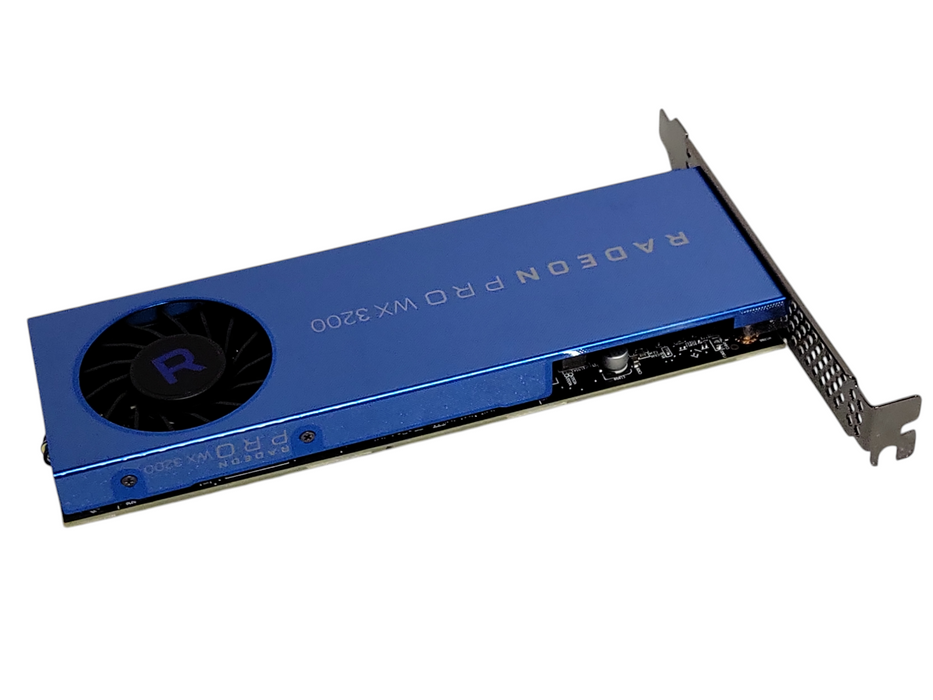 AMD Radeon Pro WX3200 4GB GDDR5, 4x Mini Display ports graphics card, FH bracket
