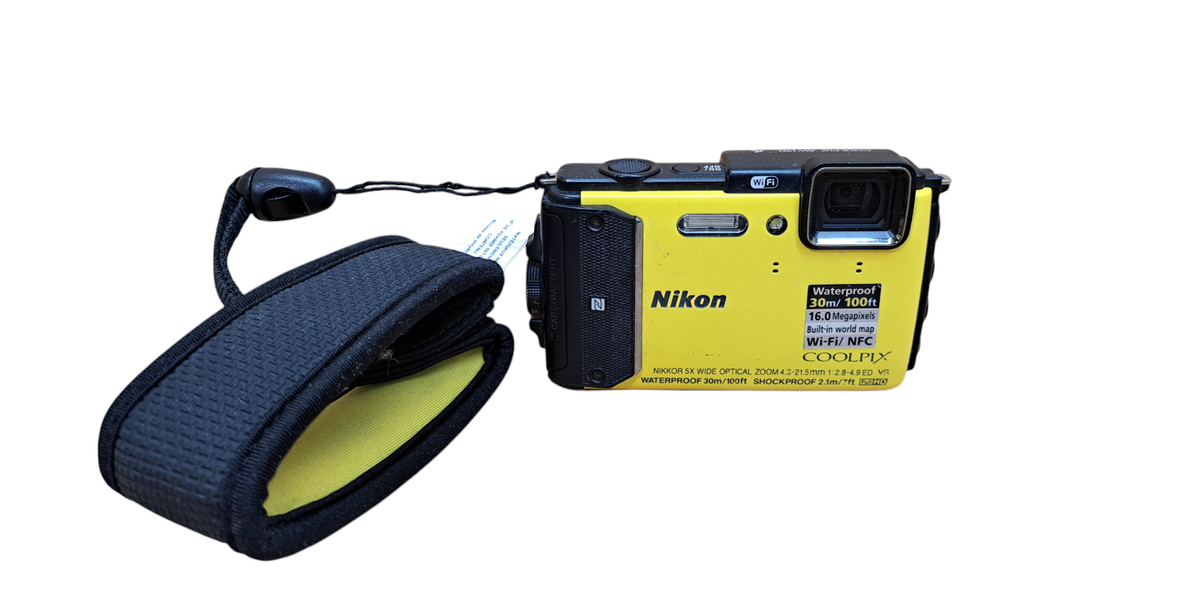 Nikon Coolpix AW130 16MP Digital Camera Yellow GPS Shockproof