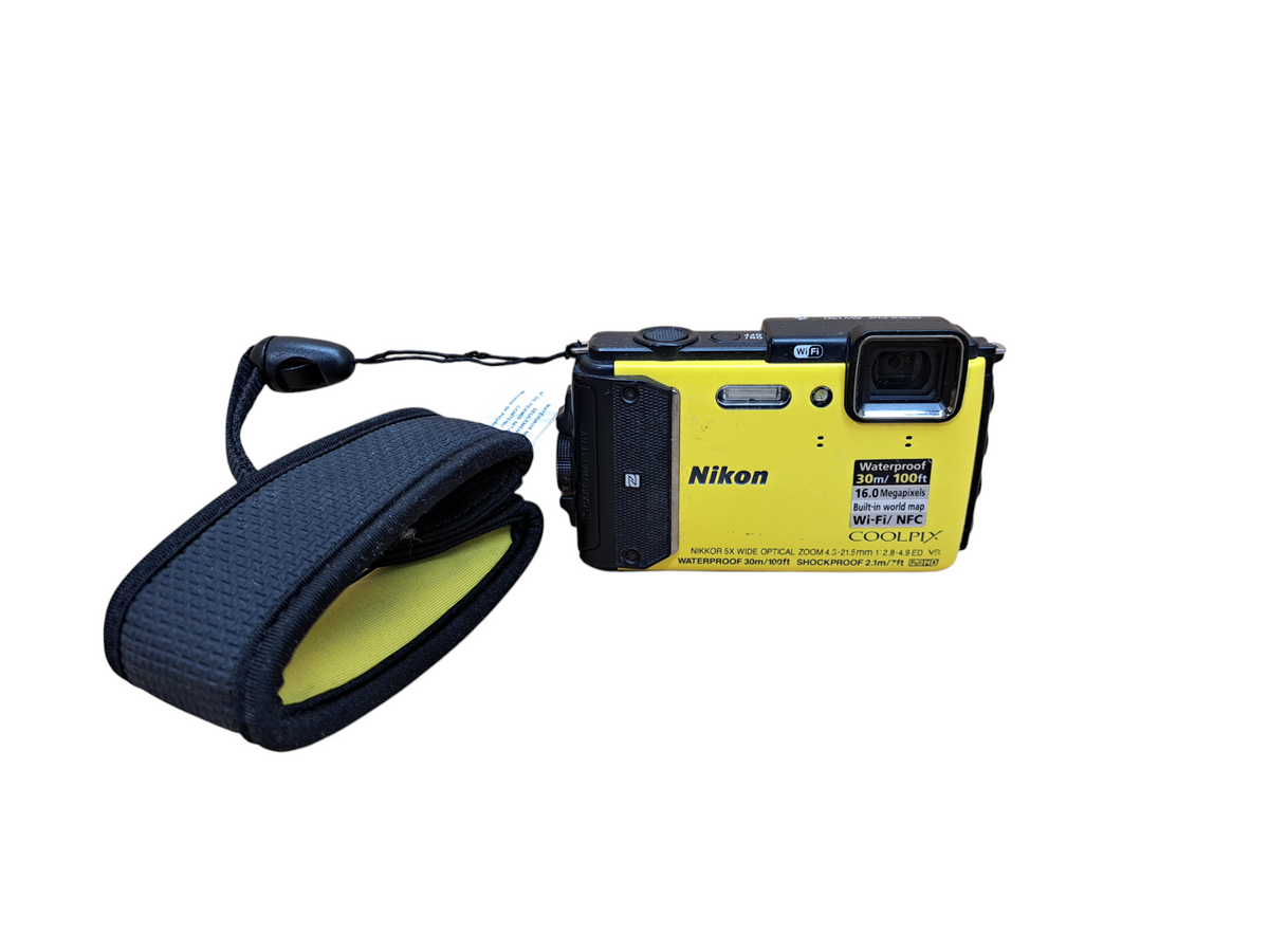 Nikon Coolpix AW130 16MP Digital Camera Yellow GPS Shockproof