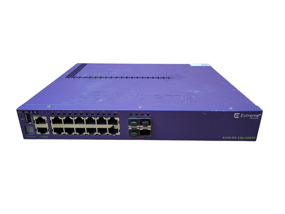 Extreme Networks Summit X440-G2-12P-10GE4 Ethernet Switch READ