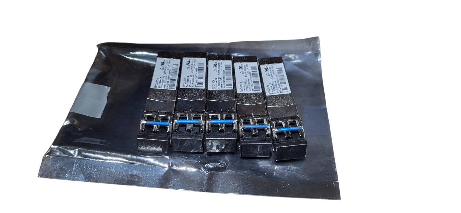 Lot of 5x Brocade XBR-000153 57-1000027-01 8GB LWL 1310nm 10km SFP+ Transceiver