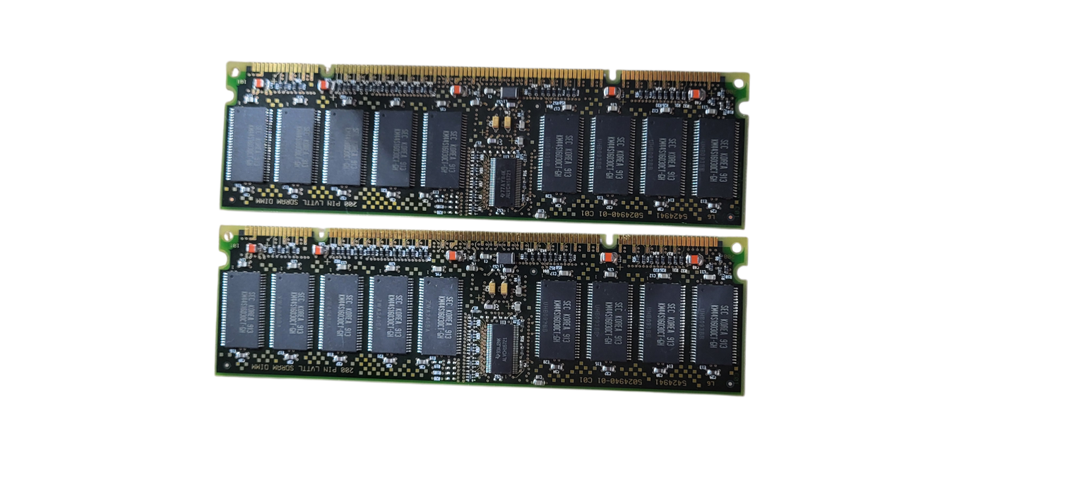HP 54-24941-EA 128MB 100MHz 200-pin SDRAM DIMM Memory Module x2