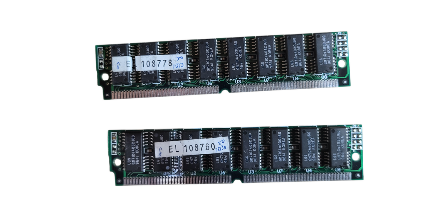 set of 2x Vintage Memory Module GM7IC4403CJ60 Korea