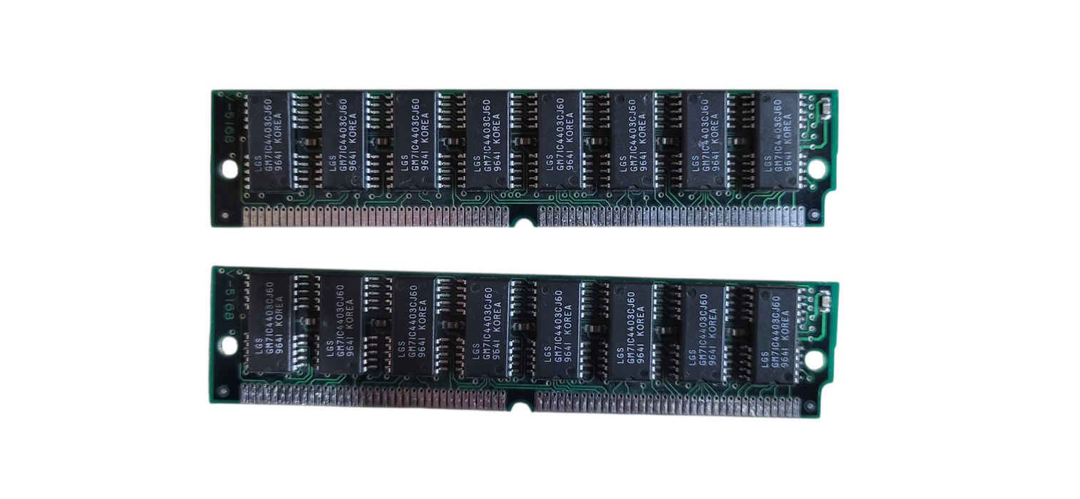 set of 2x Vintage Memory Module GM7IC4403CJ60 Korea