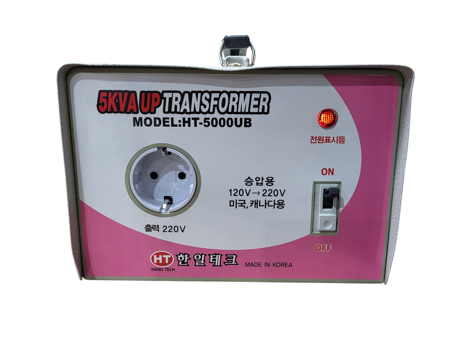 Hanil Tech 5KVA HT-5000U 120v-220v Transformer 120V to 220V for US and Canada