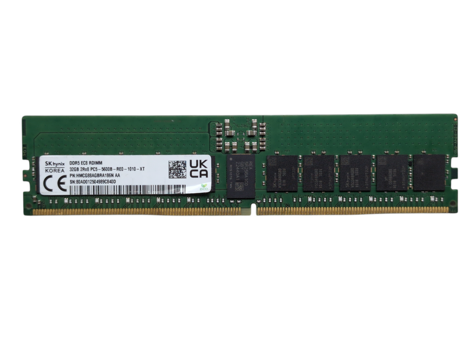 SK Hynix 32GB 2Rx8 PC5-5600B-R ECC RDIMM RAM Server Memory