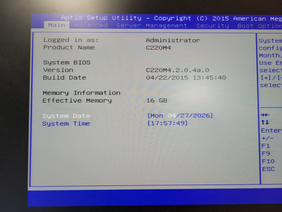 Cisco UCS C220 M4 8x 2.5"| Xeon E5-2620 v3 @2.40GHz, 16GB DDR4, MEGA RAID