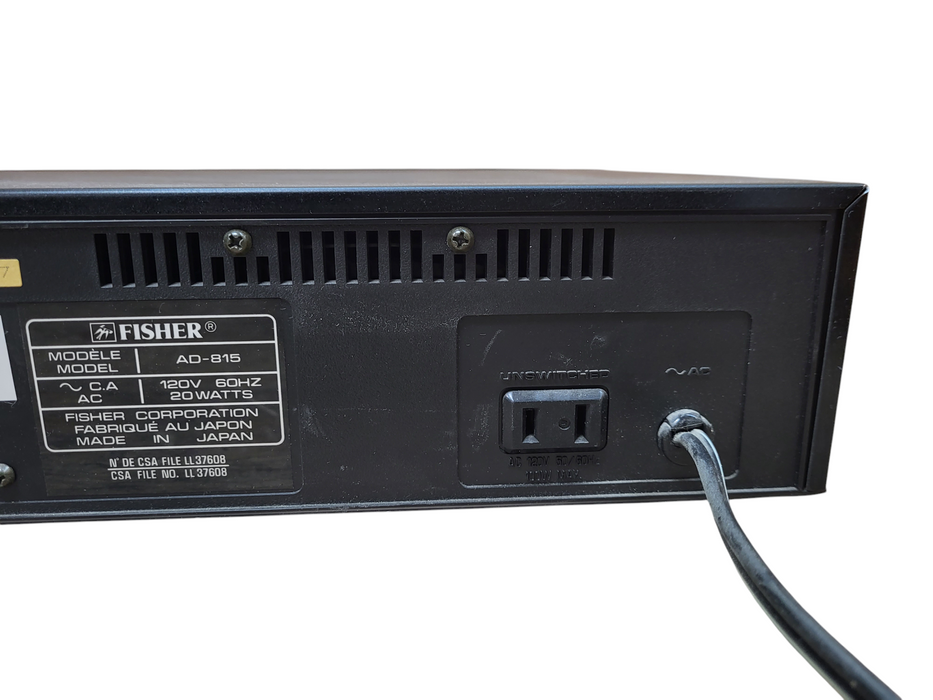 Vintage Fisher AD-815 Compact Disc Player CD Changer