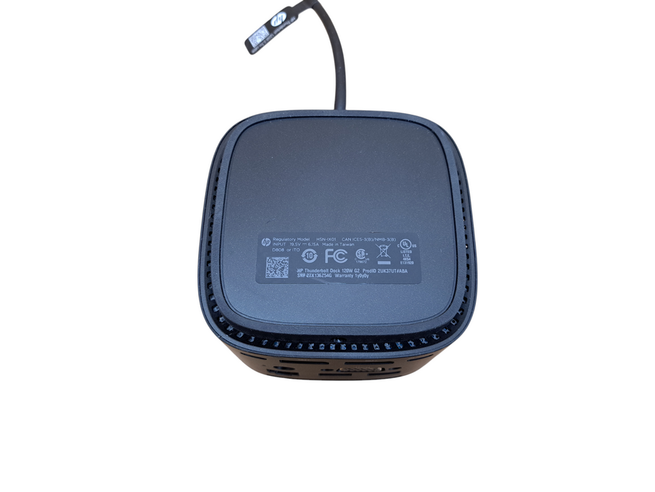 HP Thunderbolt 120W G2 Docking Station HSN-IX01 w/ 120W AC Adapter