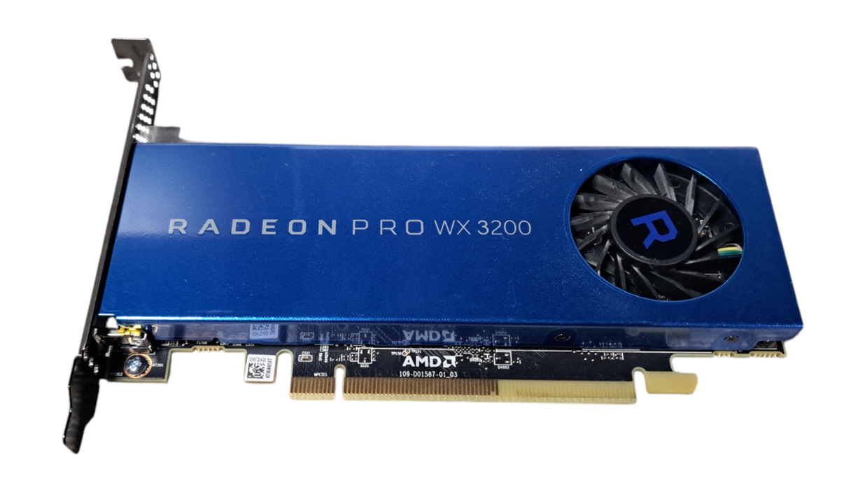 AMD Radeon Pro WX 3200 4GB GDDR5 Graphics Card 4x Mini DP