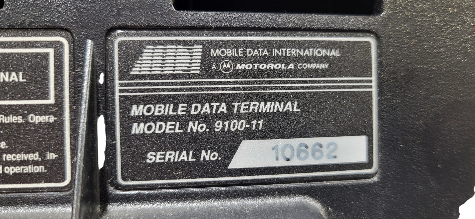 Vintage Motorola Mobile Data Terminal MDT 9100-11