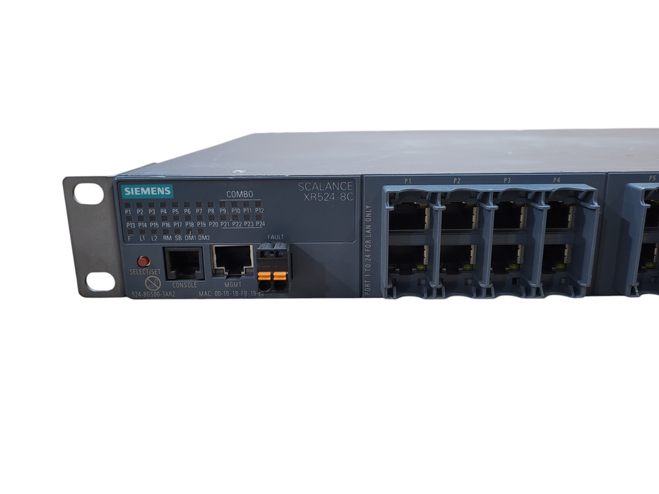 Siemens SCALANCE XR524-8C 6GK5524-8GS00-2AR2 managed IE switch READ