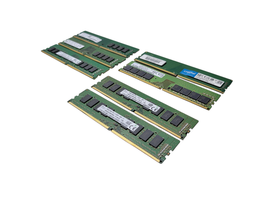 Lot of 7x - 16GB MIXED DDR4 DESKTOP RAM UDIMM