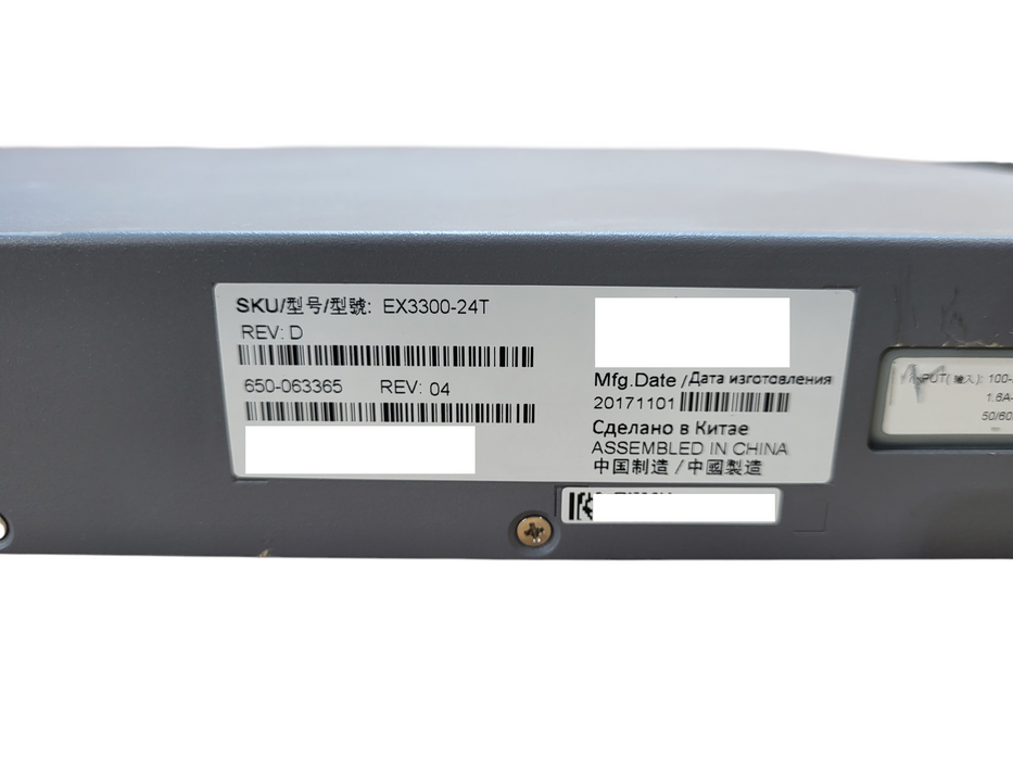 Juniper Networks EX3300-24T EX Series 24 Ports Ethernet Switch