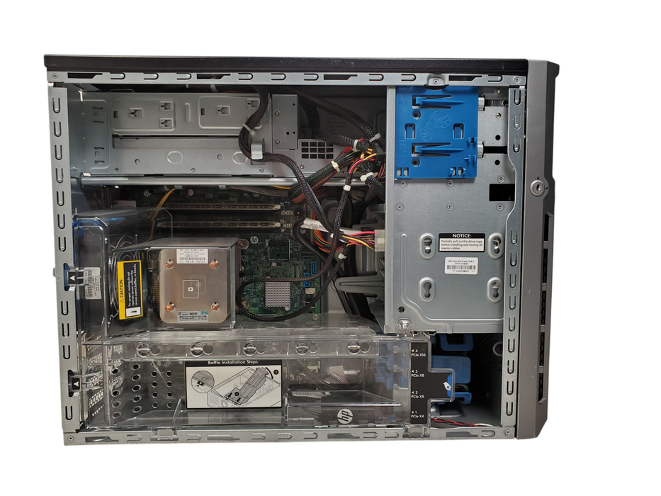 HP ProLiant ML310e Gen8 v2 - 1x Xeon E3-1241 v3, 16GB DDR3, B120i/P420 - No HDD