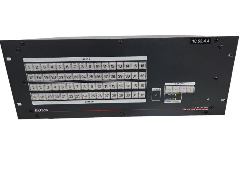 FOX Matrix 3200 Modular Fiber Optic Matrix Switcher from 8x8 to 32x32| 2xpsu