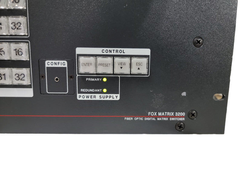 FOX Matrix 3200 Modular Fiber Optic Matrix Switcher from 8x8 to 32x32| 2xpsu