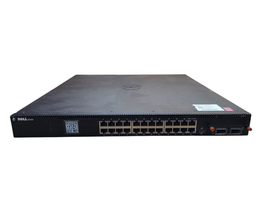Dell N4032 24-Port Ethernet Network Switch with Dual Power Supplies