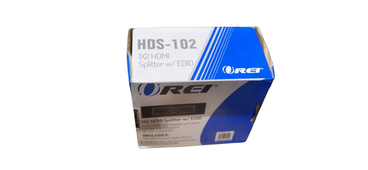 OREI HDS-102 4K x 2K Full 10.2 GBPS Support 1X2 HDMI Splitter w / EDID