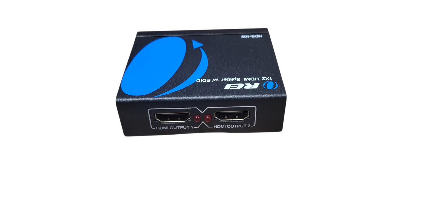 OREI HDS-102 4K x 2K Full 10.2 GBPS Support 1X2 HDMI Splitter w / EDID