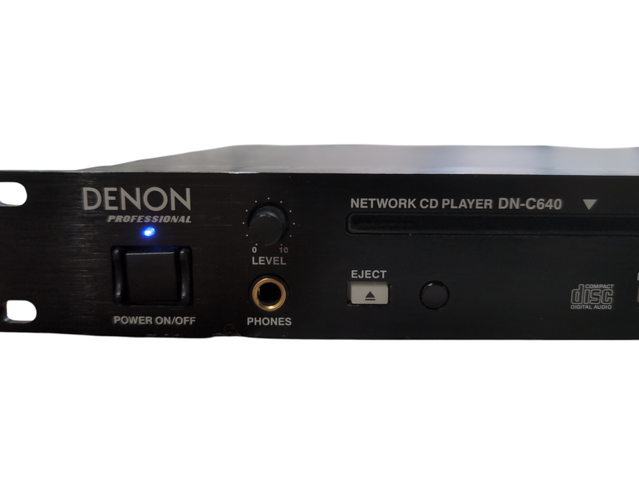 Denon DN-C640 Professional Rack Mount Slot Load Network CD Player, No Remote