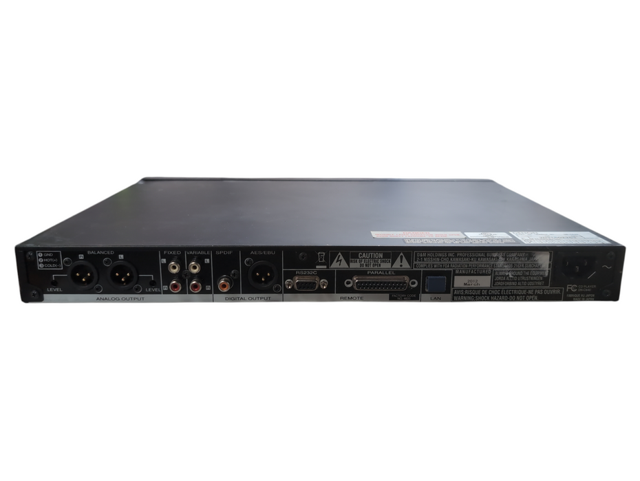 Denon DN-C640 Professional Rack Mount Slot Load Network CD Player, No Remote