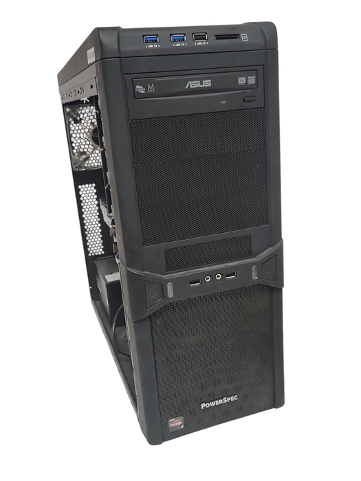 Custom/Asus Tower PC, AMD Ryzen 7 1700 8-Core CPU, 16GB DDR4, 500W PSU, READ