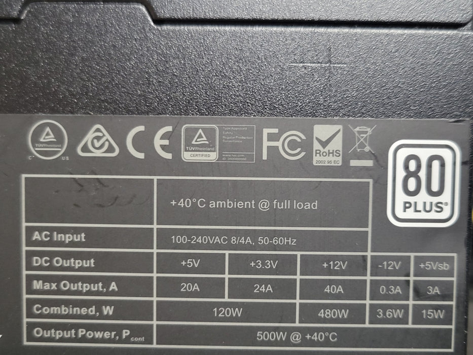 Custom/Asus Tower PC, AMD Ryzen 7 1700 8-Core CPU, 16GB DDR4, 500W PSU, READ