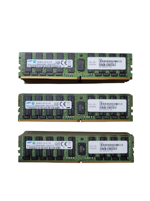 Lot of 24x - 32GB SAMSUNG 4DRx4 PC4-2133P-LD0 M3864Ag0DM0-CPB0Q DDR4 Server RAM